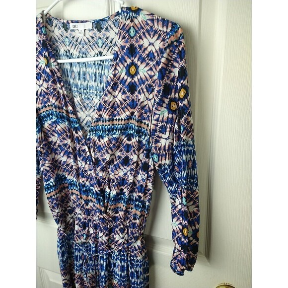 Dr 2 XS 3/4 Sleeve Tunic Belt Slit Sleeve Shorts Romper - Picture 2 of 13